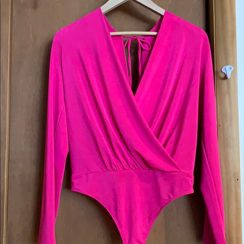 Pink bodysuit express